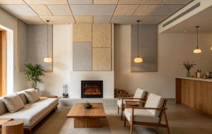 wood wool acoustic panel