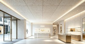 wood wool acoustic ceiling