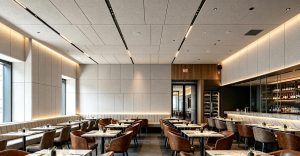 wood wool acoustic ceiling