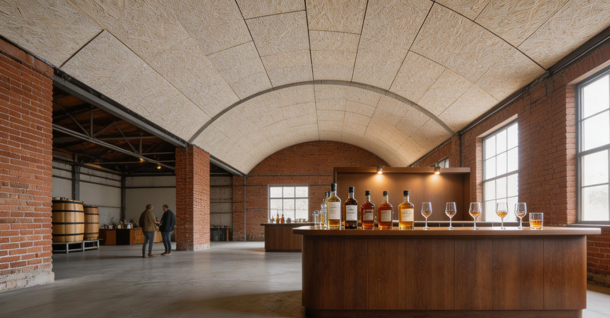 custom wood wool ceiling