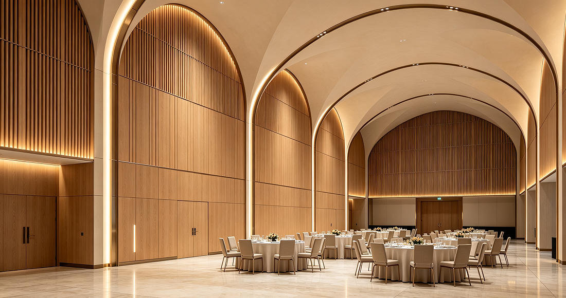custom wood veneer acoustic panels