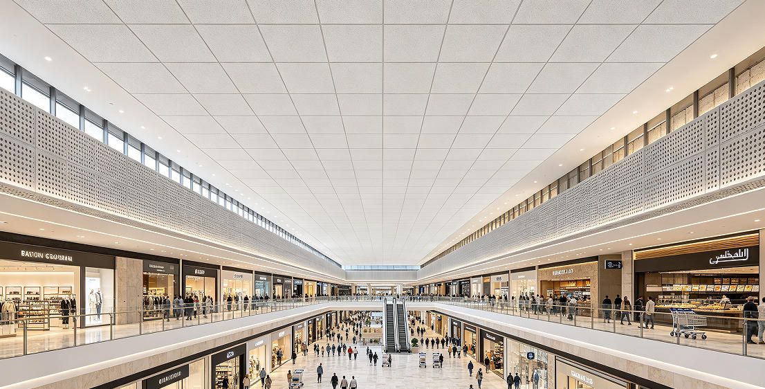 shopping mall acoustic ceiling