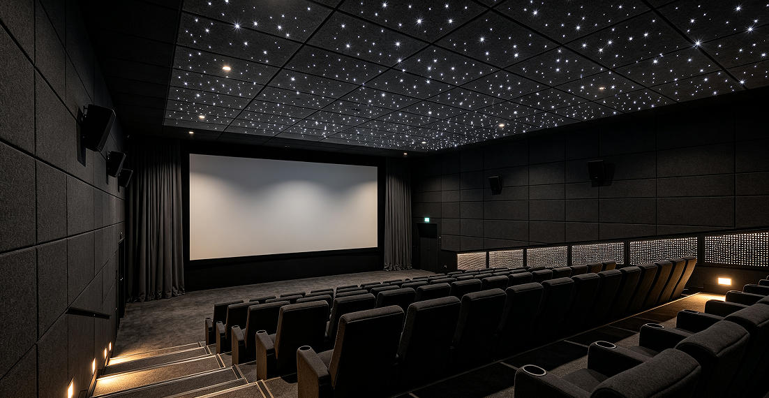 art house cinema acoustic ceiling