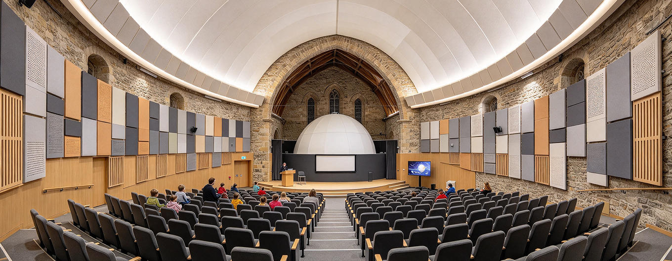 grooved perforated acoustic panels