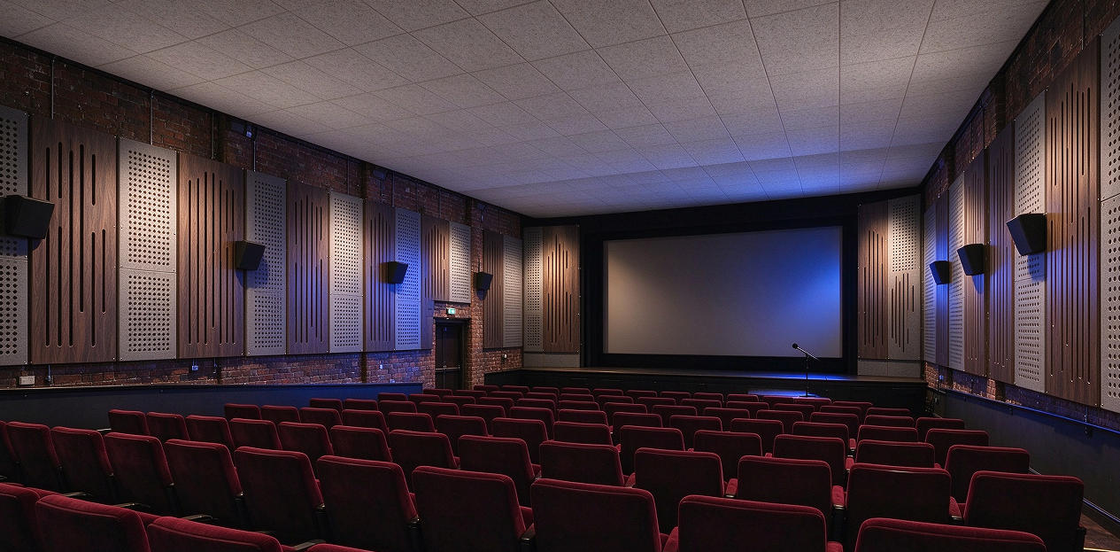 grooved perforated acoustic panels
