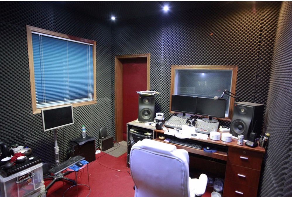 Egg crate foam acoustic panels