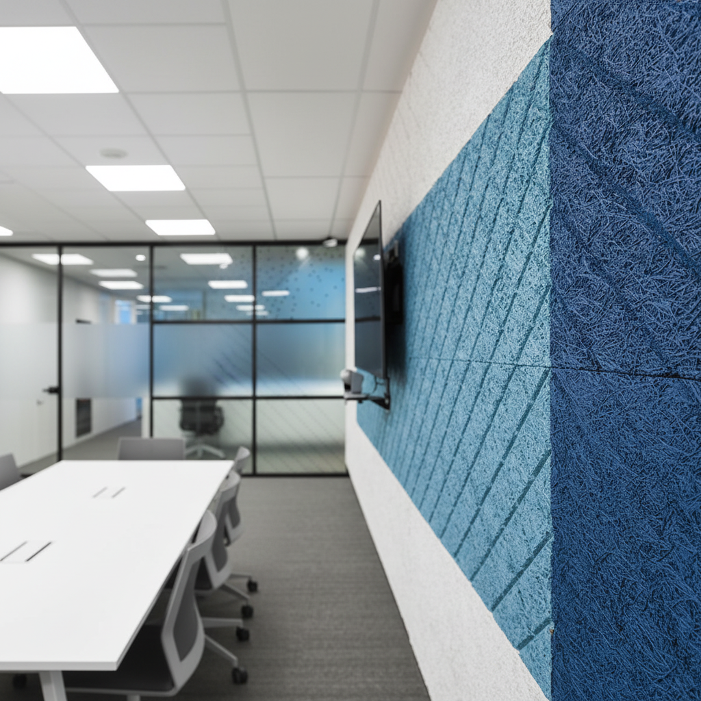 Wood wool acoustic panels