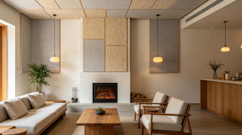 wood wool acoustic panel