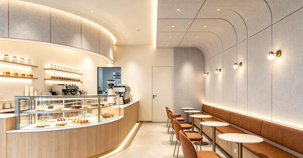 wood wool acoustic ceiling
