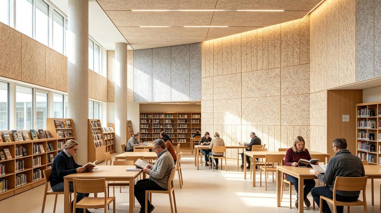 library acoustic panels