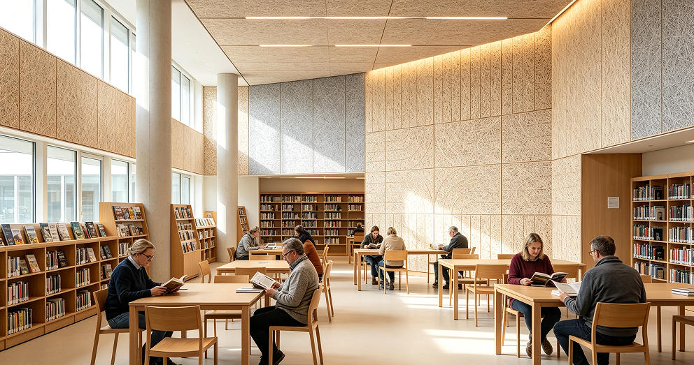library acoustic panels