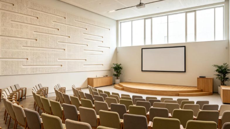 grooved acoustic panel