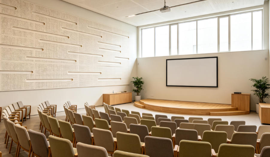 grooved acoustic panel