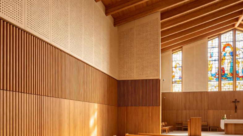grooved acoustic panel