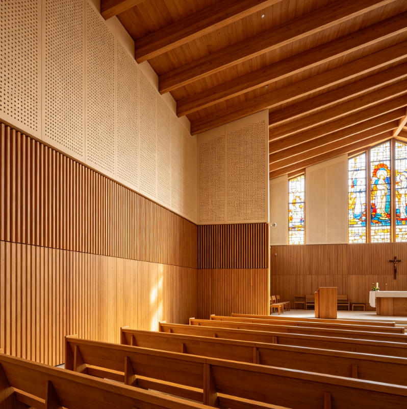 grooved acoustic panel