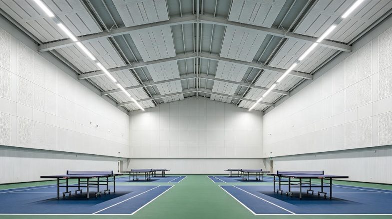 grooved perforated acoustic panels