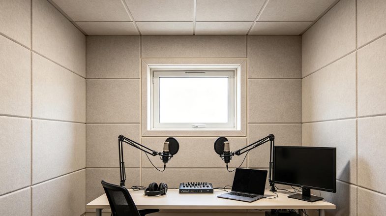 custom podcast studio acoustics