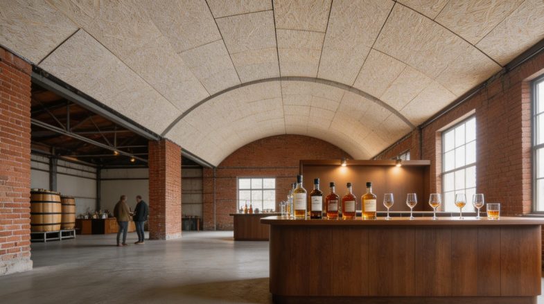custom wood wool ceiling