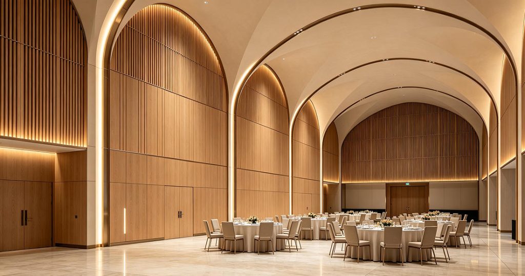 custom wood veneer acoustic panels