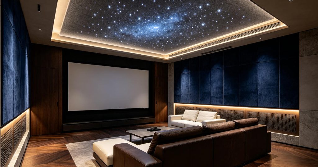 luxury home cinema starry ceiling