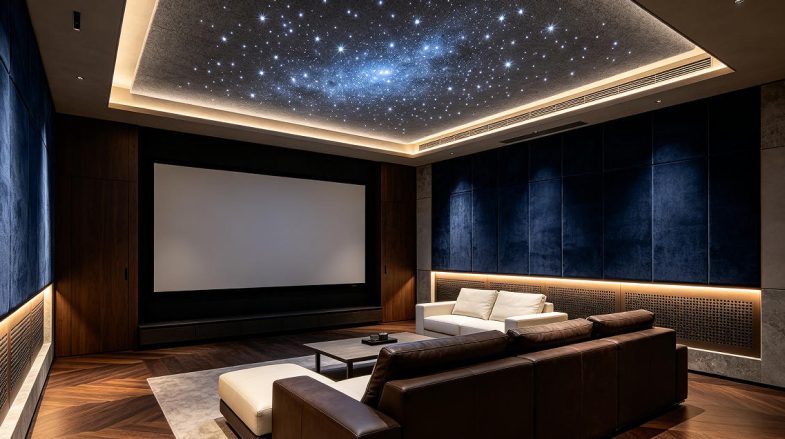 luxury home cinema starry ceiling