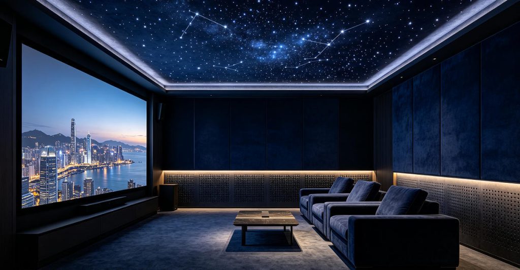 luxury penthouse home cinema