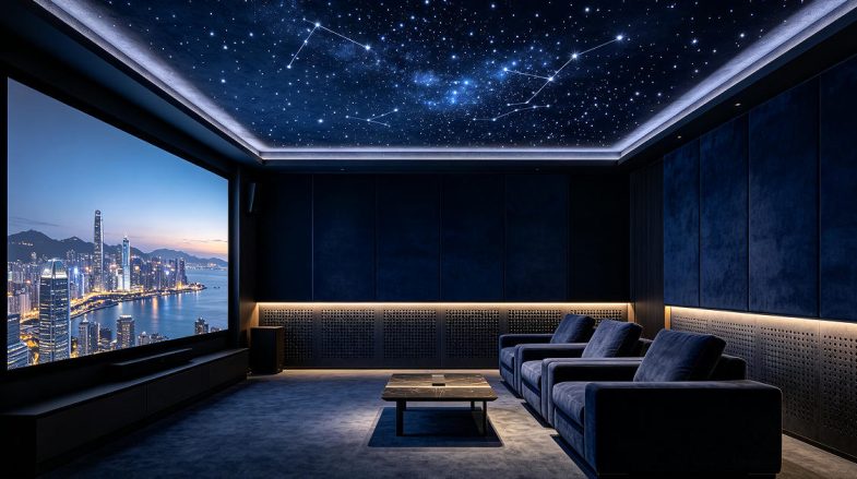 luxury penthouse home cinema