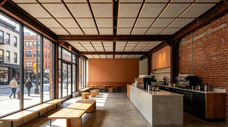 coffee shop acoustic ceiling