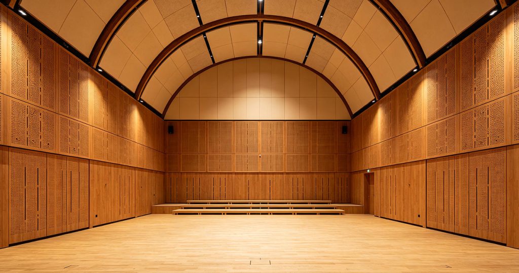 grooved perforated acoustic panels