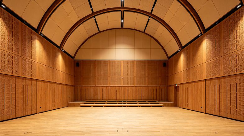 grooved perforated acoustic panels