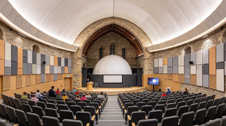 grooved perforated acoustic panels