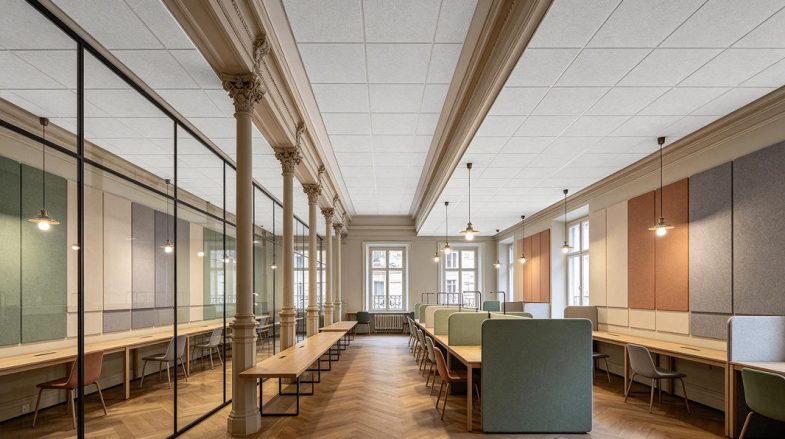co-working study space acoustics