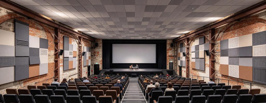 grooved perforated acoustic panels