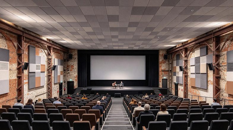 grooved perforated acoustic panels