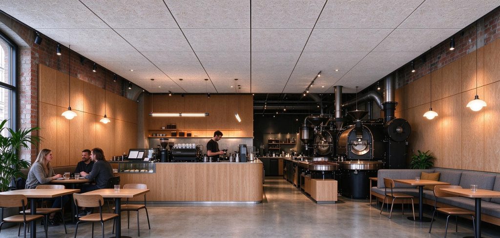 scandinavian cafe acoustics