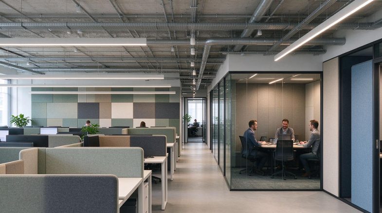 co-working space acoustics