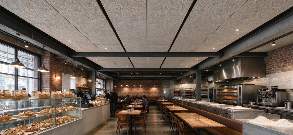 wood wool acoustic ceiling