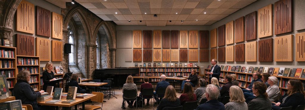 grooved perforated acoustic panels