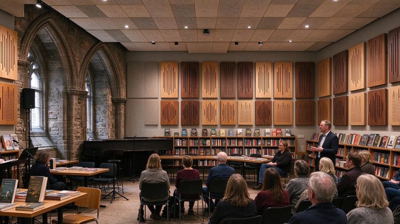 grooved perforated acoustic panels