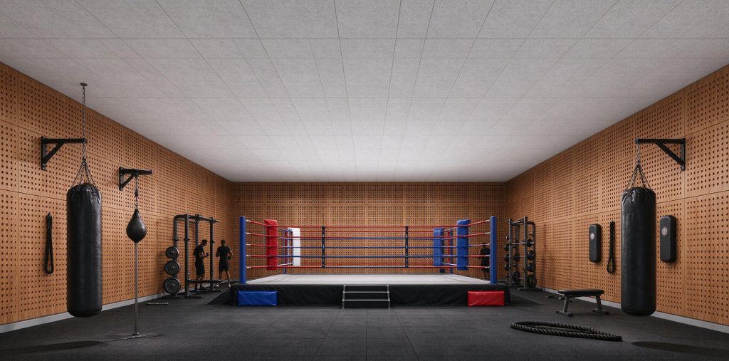 smooth fiberglass acoustic ceiling