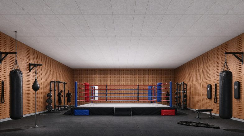 smooth fiberglass acoustic ceiling
